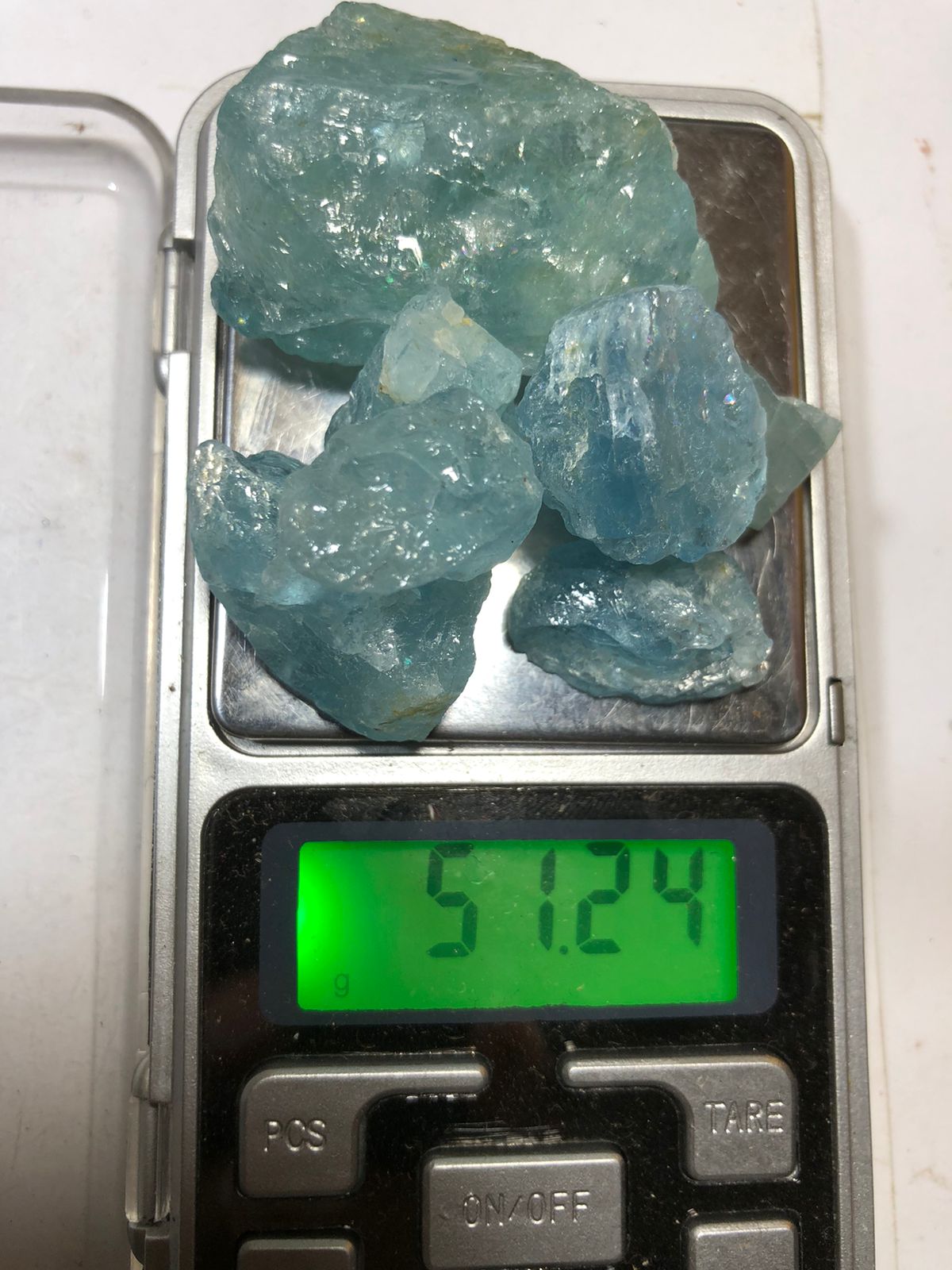 Online 51 Carat 2 Pieces Top Quality Aquamarine Crystals, Rough Aquamarine Crystal, Blue Aquamarine, Raw Aquamarine Crystal From Shigar Skardu