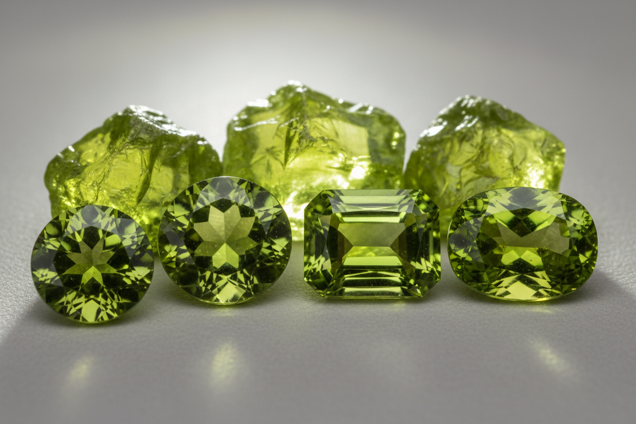Buy eye clean peridot rough online