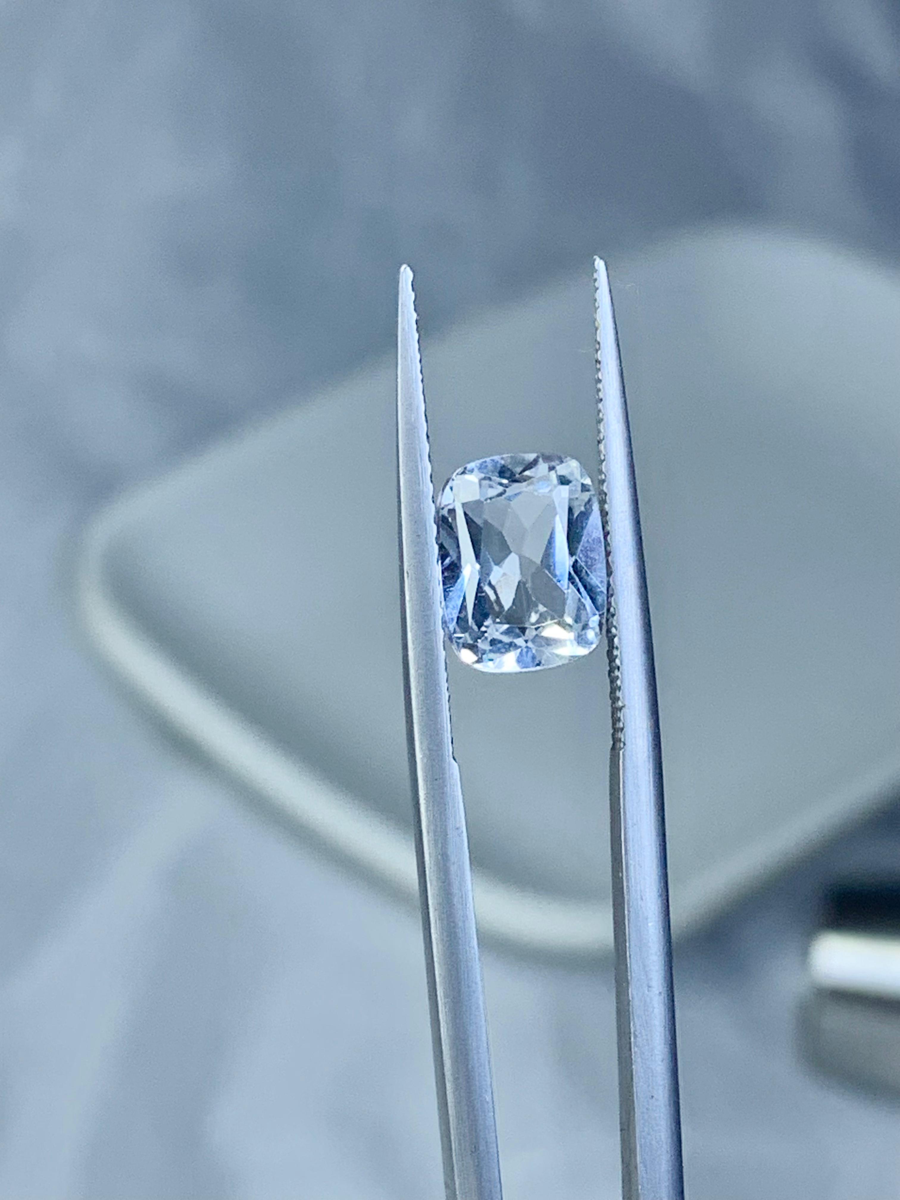 Check Out This Cut White Topaz Stone