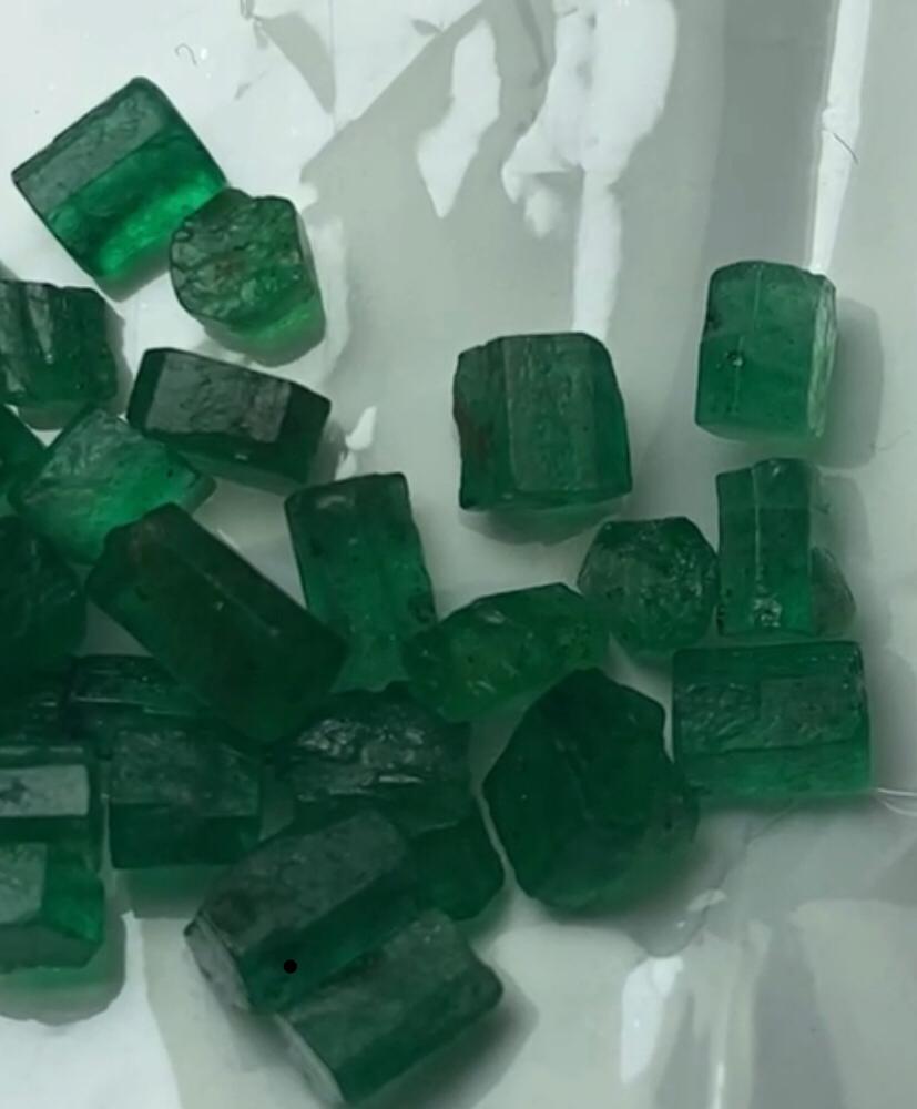You May Like This Facet Grade Raw Emeralds