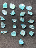 natural blue zircon rough