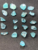 natural blue zircon rough