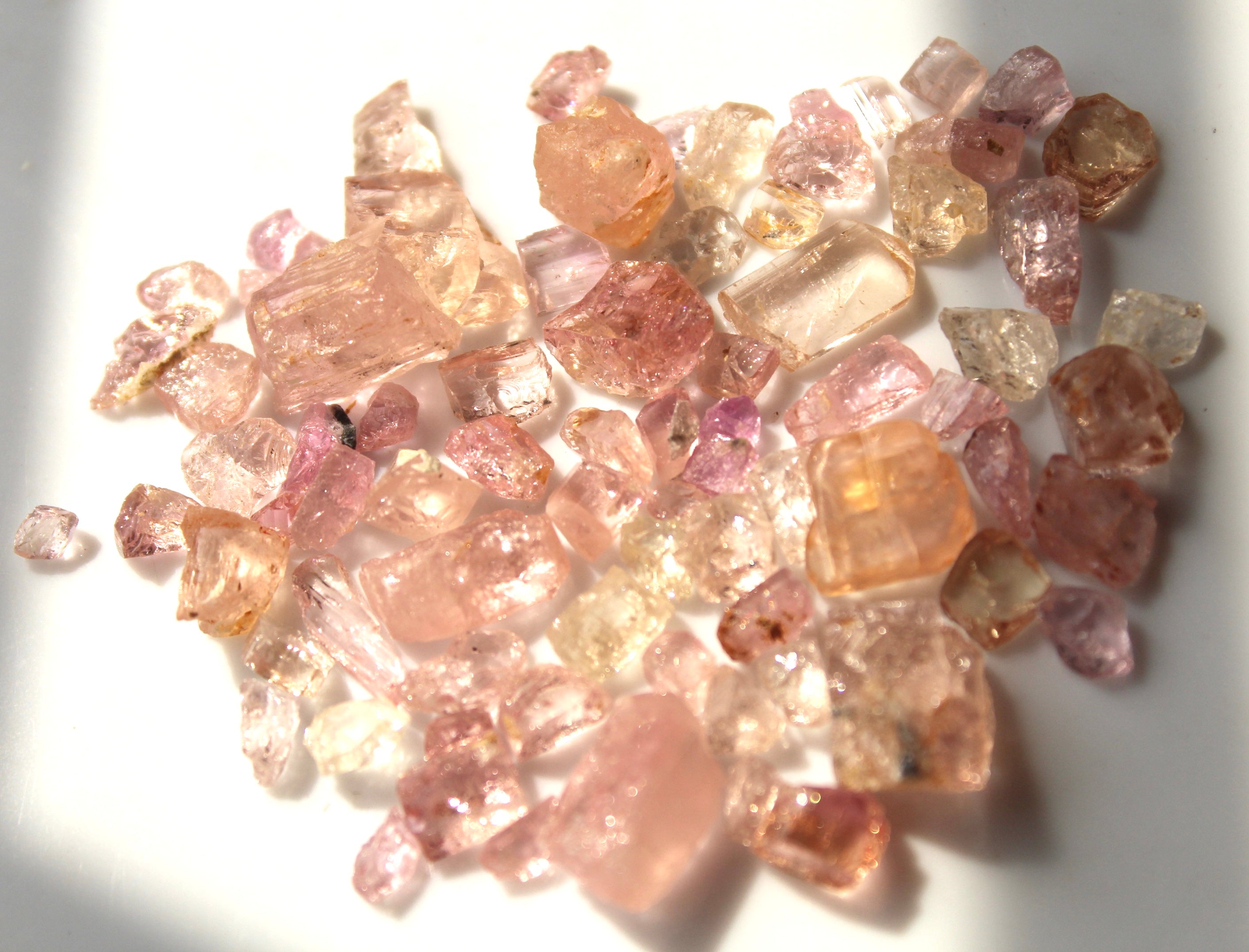 Pink Topaz For Faceting