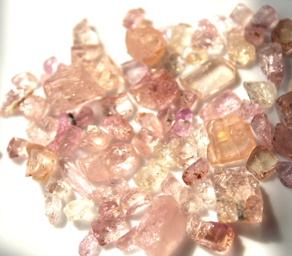 150 carats Natural Rare Pink Topaz Raw Stone Parcel
