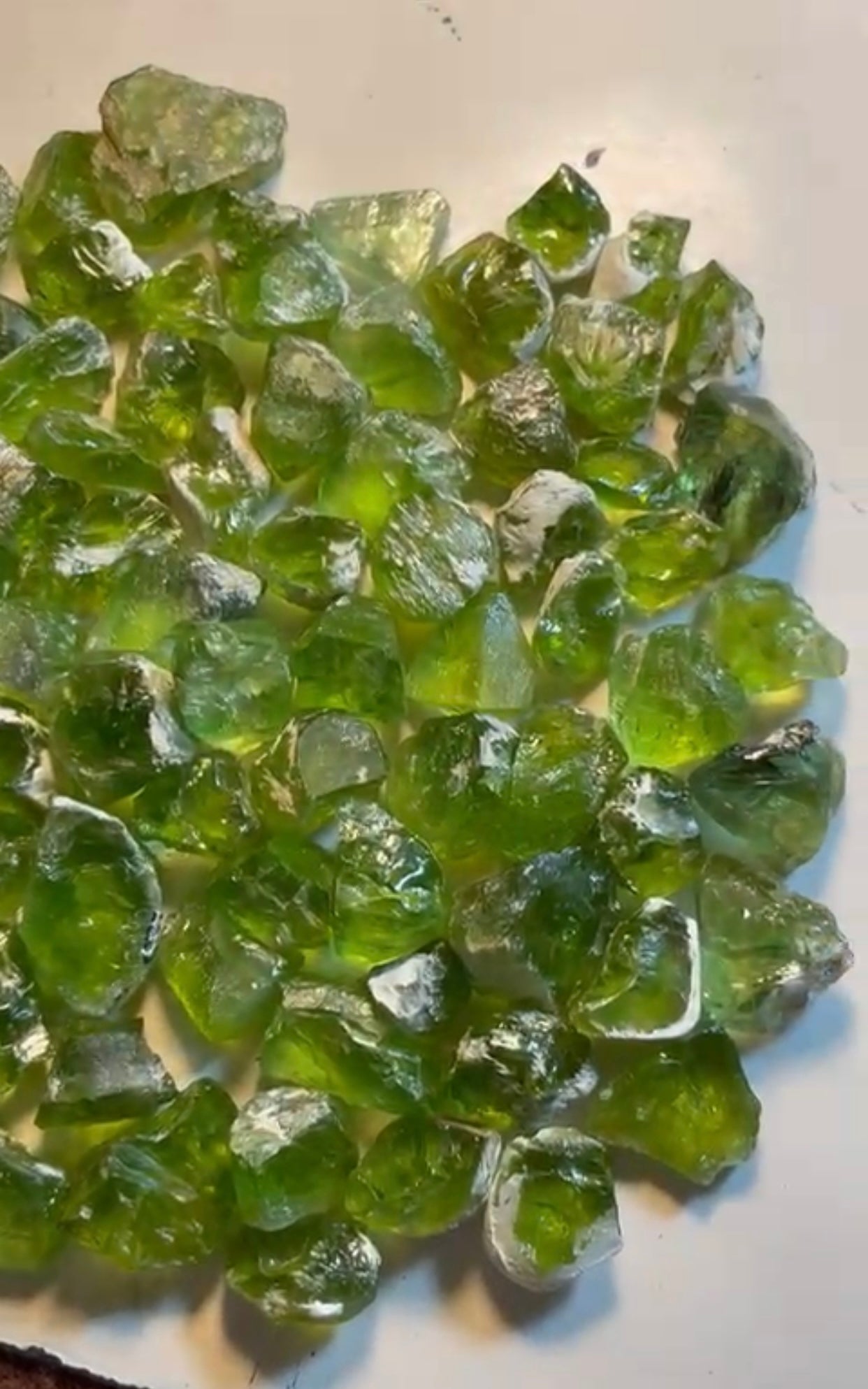 200 Grams Rough Peridot Stone Lots For Faceting