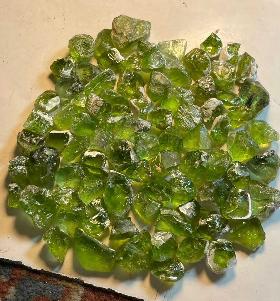 200 Grams Rough Peridot Stone Lots For Faceting