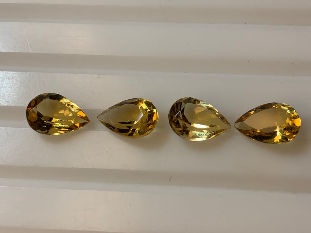 6.81 carat Loose Citrin 2pairs ,,4 stones