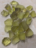 Lemon quartz raw stone for lapidary 