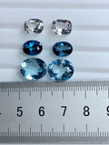Faceted topaz