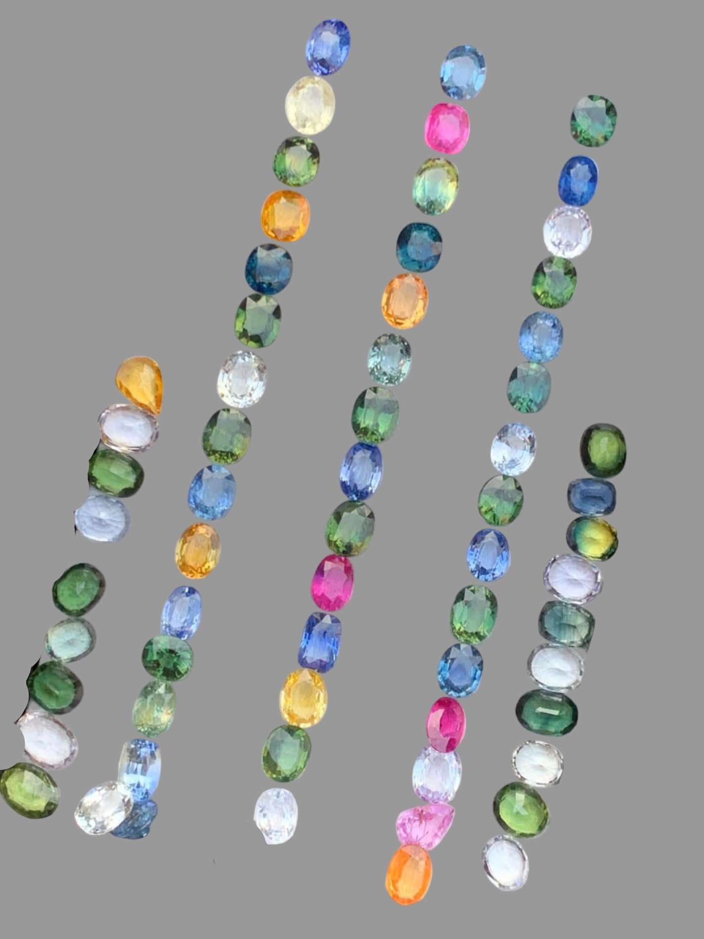 You May Like This Multiple Colour Sapphire Cut Stones 