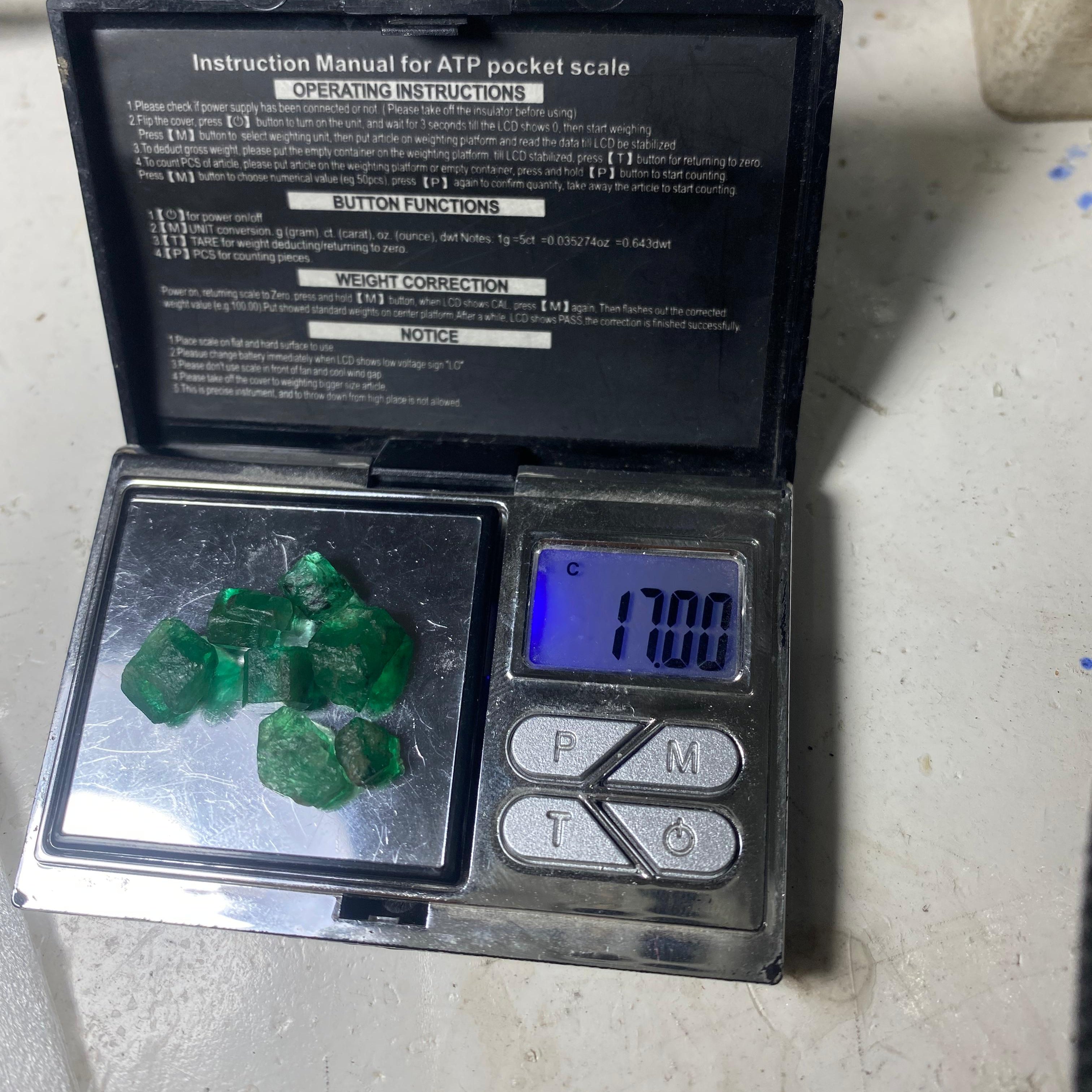 Check Out The Weight Of These Emeralds