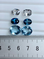 Blue topaz cut