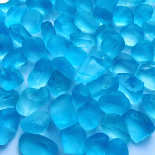 Raw blue topaz