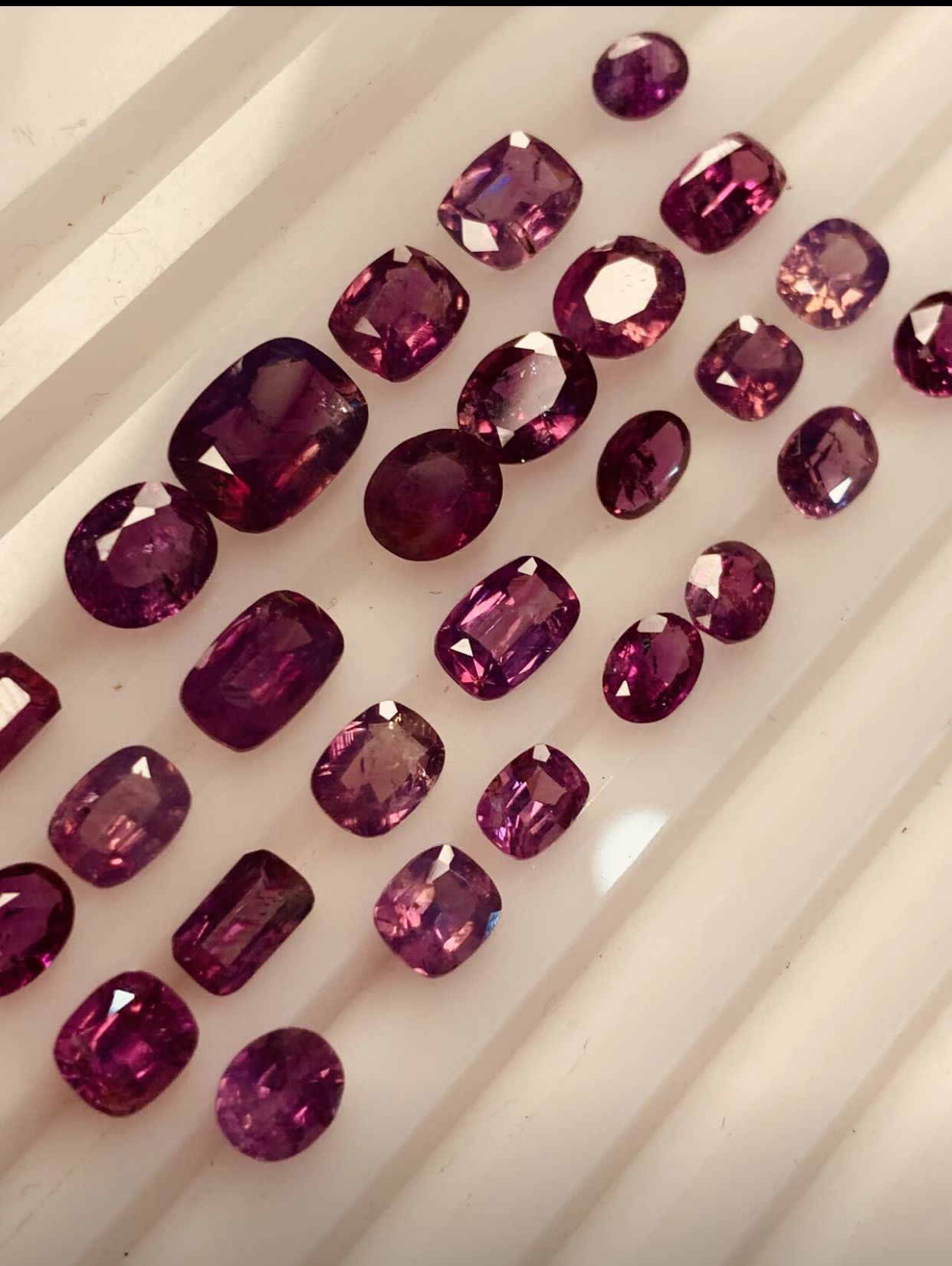 19.40 Carat Natural Purple Kashmir Sapphires Loose Gems