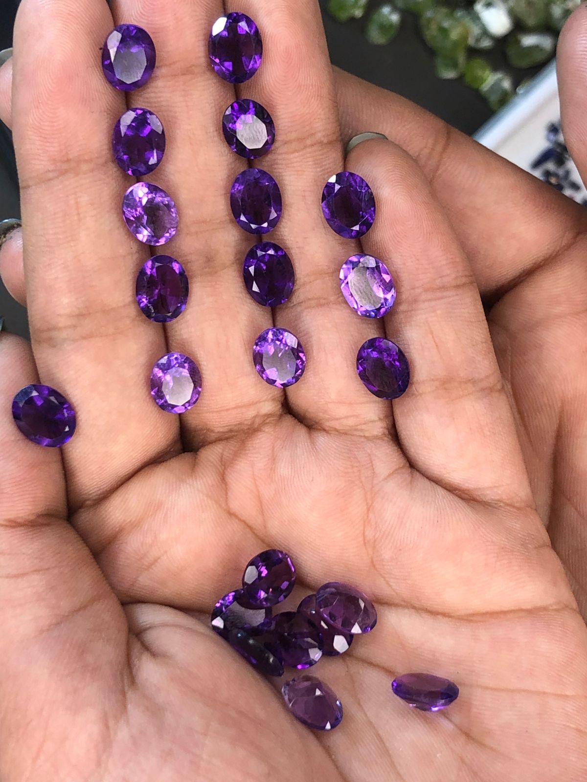 36 Carats Caliberated Amethys Stones | Loose Stones