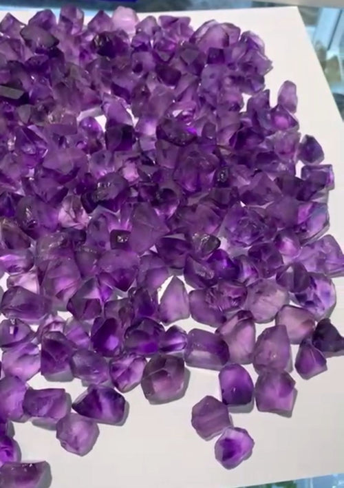 500 Gram Amethyst Facet Grade