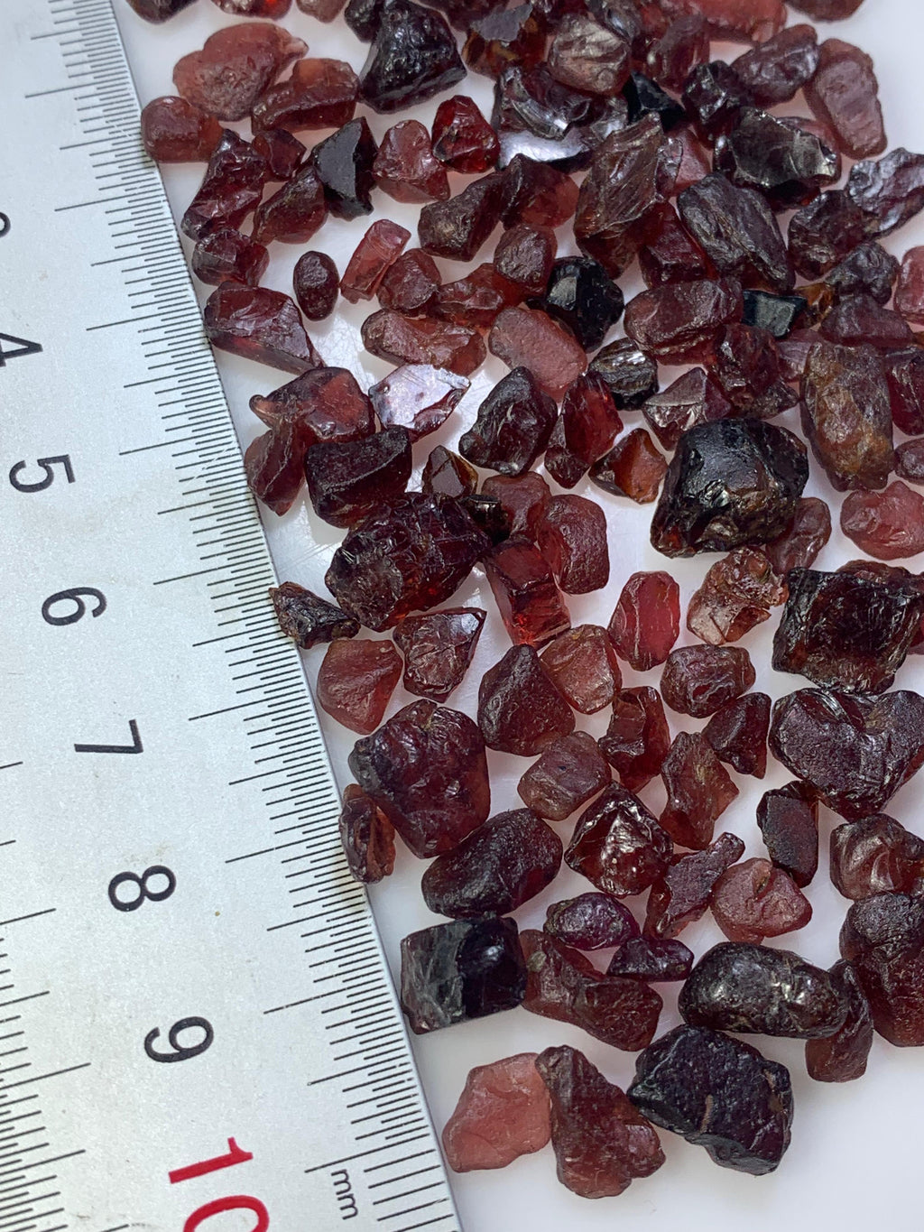 45 Grams Facet Rough Red Garnet For Cutting