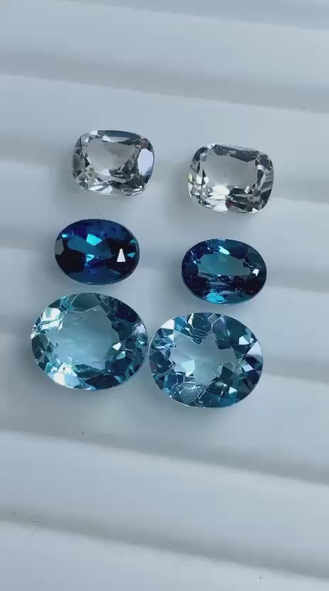 Buy loose blue topaz stone 