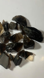raw smoky quartz faceting