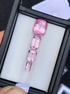faceted pink topaz