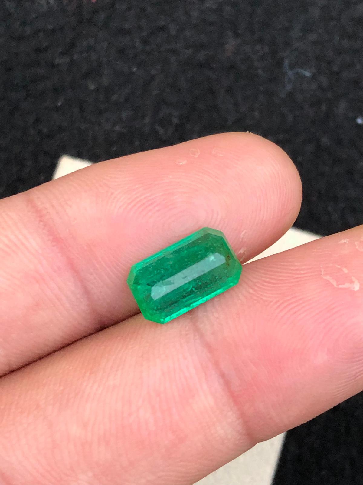 faceted Panjshir emerald